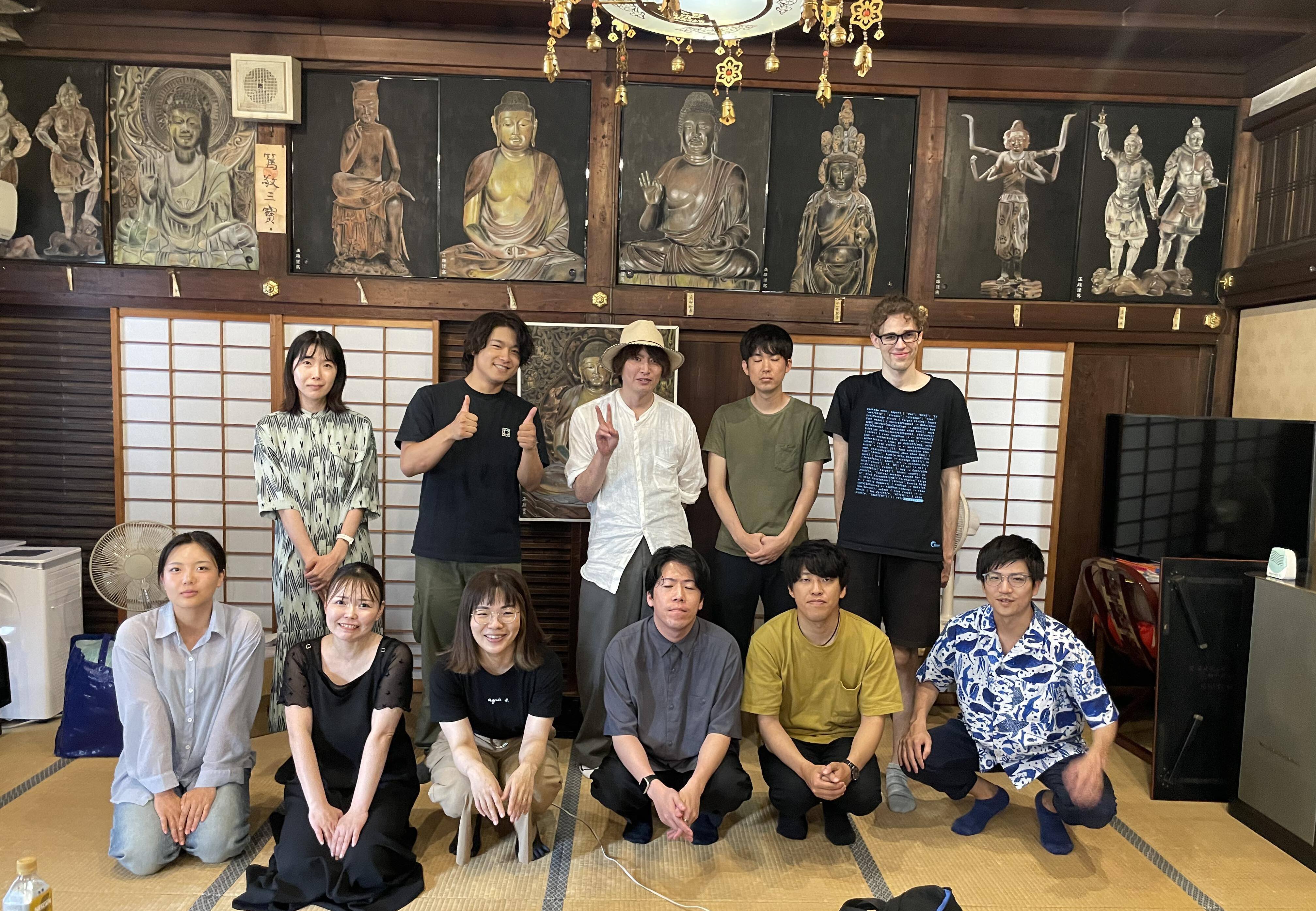 みやこでITのお寺での集合写真